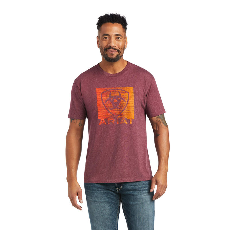 Ariat T-Shirts Herren - Gradient Bordeaux ( MQNXE-2081 )